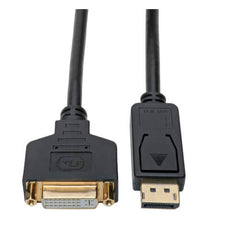 Tripp Lite P134-001-GC DisplayPort to DVI Cable Adapter - M/F, Black, 1 ft.