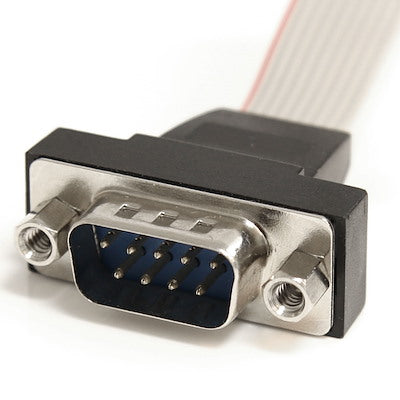 StarTech.com 16in 9 Pin Serial Male to 10 Pin Motherboard Header Panel Mount Cable