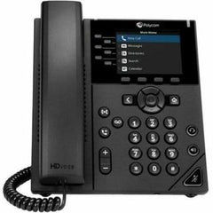 TÉLÉPHONE IP HP POLY VVX 350 6 LIGNES ET COMPATIBLE POE AVEC ALIMENTATION ÉLECTRIQUE-US