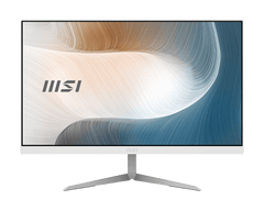 MSI Modern AM241 AIO Desktop, 23.8IN FHD IPS-Grade LED, Intel Pentium G7505, 4GB Memory, 128GB SSD, WiFi 5, BT 5.1, White, Windows 10 PRO (11M-207US)