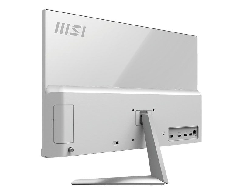 MSI Modern AM241 AIO Desktop, 23.8IN FHD IPS-Grade LED, Intel Pentium G7505, 4GB Memory, 128GB SSD, WiFi 5, BT 5.1, White, Windows 10 PRO (11M-207US)