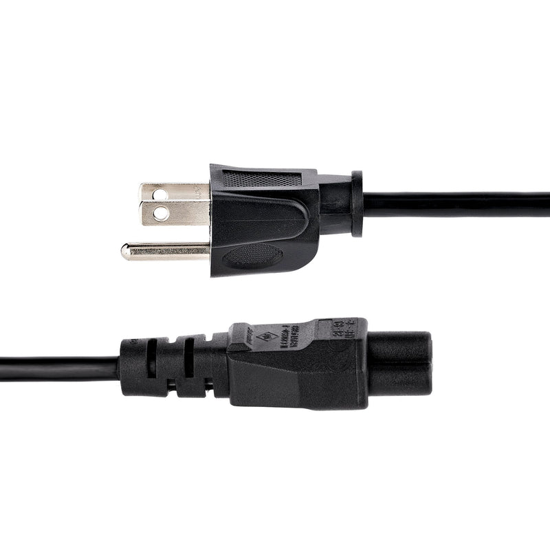 3ft Laptop Power Cord NEMA 5-15P to IEC C5 | AC Power Cord for Most Notebooks Po