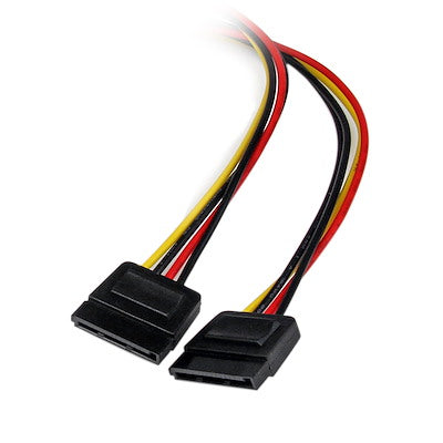 Star Tech.com 12in LP4 to 2x SATA Power Y Cable Adapter