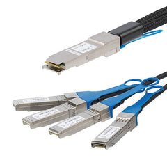 StarTech.com Câble de dérivation à connexion directe non codé compatible MSA de 2 m QSFP+ vers 4x SFP+ - 40GbE - QSFP+ vers 4x SFP+ DAC en cuivre 40 Gbit/s faible consommation