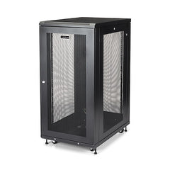 StarTech.com Armoire rack serveur 24U 19" 4 montants réglables en profondeur 2-30" avec roulettes/gestion des câbles/étagère 1U, portes verrouillables et panneaux latéraux 