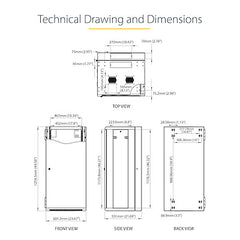 StarTech.com Armoire réseau murale 26U 19