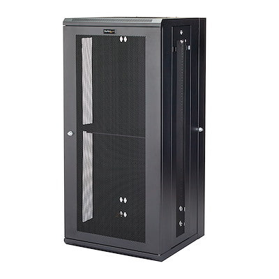 StarTech.com Armoire réseau murale 26U 19" - 16" de profondeur, verrouillage à charnière, flexible pour équipement de données informatiques, boîtier de commutation ventilé avec étagère 