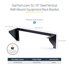 StarTech.com Support de rack vertical mural 3U 19