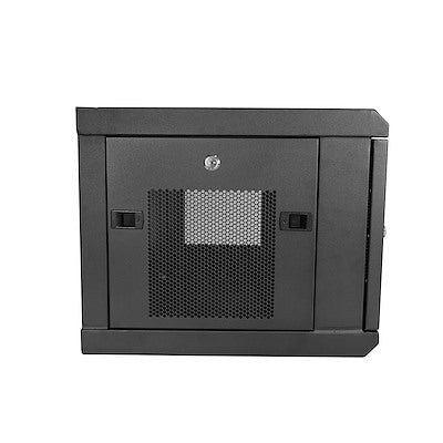 StarTech.com 2 Post 6U 19" Wall Mount Network Cabinet 15" Deep - Locking Vented IT Data Equipment/Switch Rack Enclosure w/Shelf/Hook&Loop