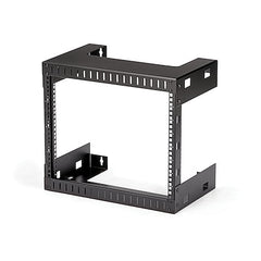 StarTech.com Rack réseau mural robuste à 2 montants 8U, rack de serveur à cadre ouvert de 19" pour équipement informatique, support de données mural ~