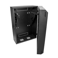 8U 19in Vertical Wall Mount Server Rack Cabinet mounts servers vertically - Up t