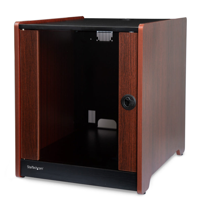 StarTech.com Armoire serveur avec boîtier rack 12U - 21 po de profondeur - Finition bois - Paquet plat