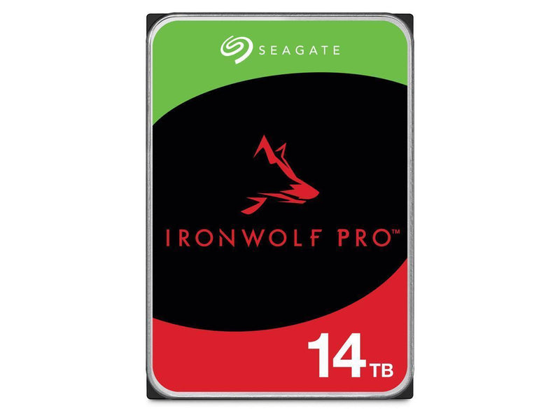 Disque dur Seagate IronWolf Pro ST14000NT001 14 To - 3,5" interne - SATA (SATA/600) - Méthode d'enregistrement magnétique conventionnel (CMR)