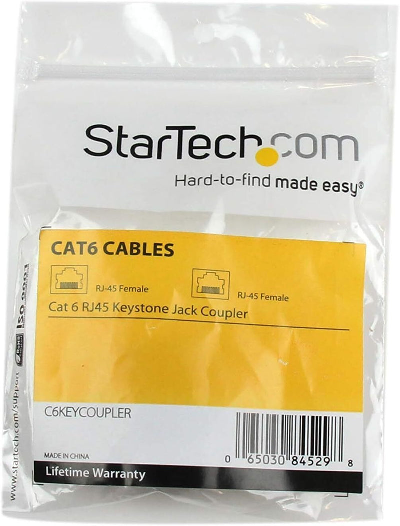 StarTech.com Cat 6 RJ45 Keystone Jack Network Coupler - F/F