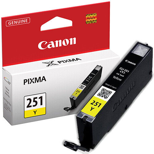 Canon CLI-251Y Original Standard Yield Inkjet Ink Cartridge - Yellow Pack