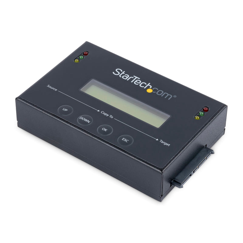 StarTech.com Duplicateur et effaceur de disque dur autonome 1:1, cloneur/copieur/essuie-glace/désinfecteur de disque SATA HDD/SSD, conforme TAA