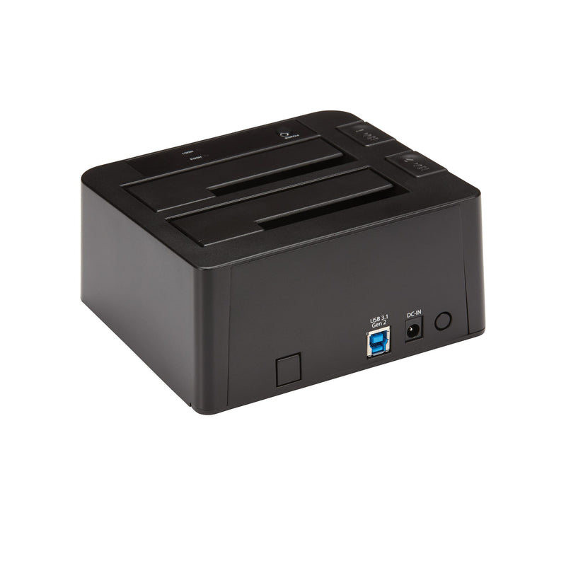 StarTech.com Station d'accueil double baie USB 3.1 vers disque dur SATA, SATA I/II/III 2,5/3,5", station d'accueil SSD/HDD, baie de disque dur USB, chargement par le haut