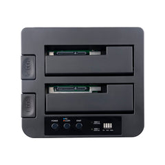 Dual Bay Hard Drive Duplicator Docking Station; External backup / recovery / clo