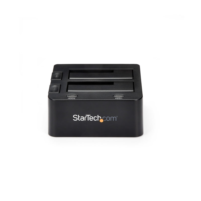 StarTech.com Station d'accueil double baie USB 3.0 vers disque dur SATA, SATA I/II/III 2,5/3,5", station d'accueil SSD/HDD, baie de disque dur USB, chargement par le haut