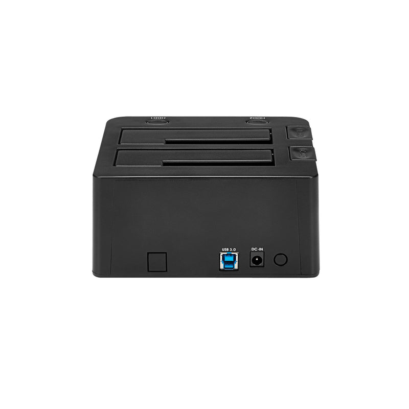 StarTech.com Station d'accueil double baie USB 3.0 vers disque dur SATA, SATA I/II/III 2,5/3,5", station d'accueil SSD/HDD, baie de disque dur USB, chargement par le haut