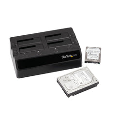 StarTech.com Station d'accueil 4 baies USB 3.0 vers disque dur SATA, station d'accueil SSD/HDD SATA III 2,5/3,5