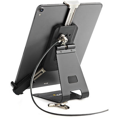 StarTech.com Secure Tablet Stand with K-Slot Cable Lock, Locking Universal Holder for 7.9"-13" Tablets, Adjustable, Security Tablet Mount