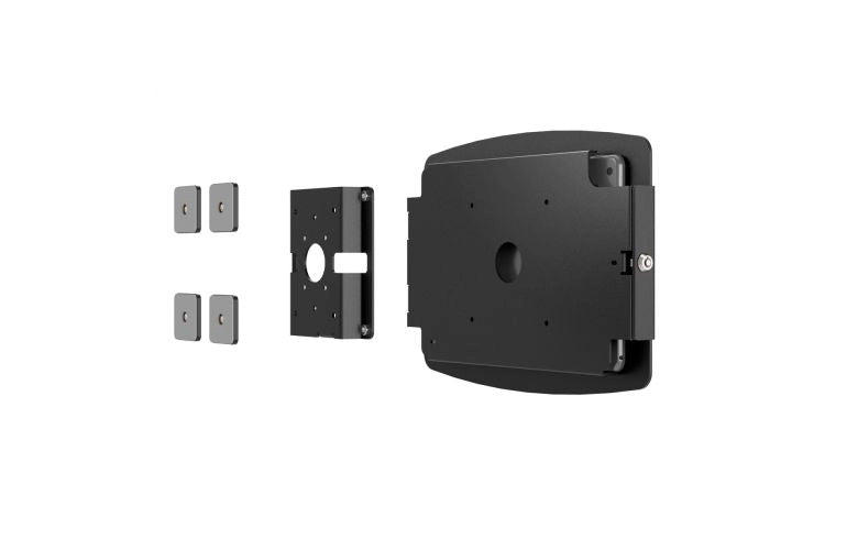 COMPULOCKS VESA GLASS MOUNT BRACKET WITH SECURITY SLOT BLACK