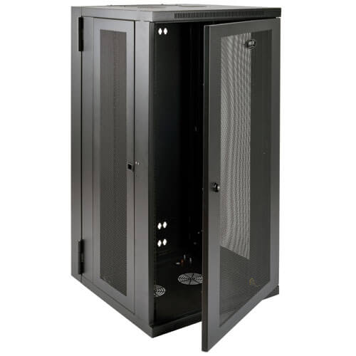 Tripp Lite SmartRack 26U UPS-Depth Wall-Mount Rack Enclosure Cabinet, Hinged Back