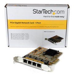 Add four Gigabit Ethernet ports to a client, server or workstation through one P