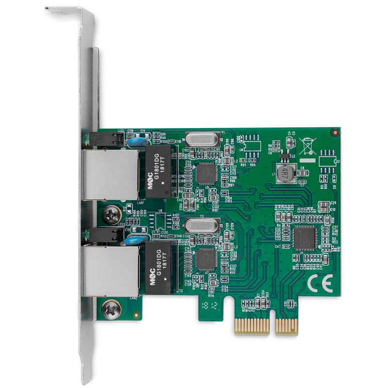 Add dual Gigabit Ethernet ports to a client, server or workstation through a PCI