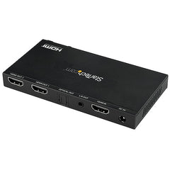 StarTech.com Répartiteur HDMI 2 ports (1x2), répartiteur audio vidéo 4K 60 Hz UHD HDMI 2.0 avec détartreur et extracteur audio, copie EDID, TV/projecteur