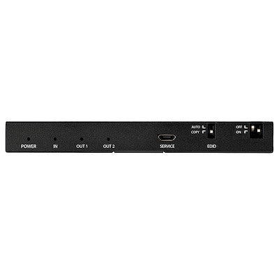 StarTech.com Répartiteur HDMI 2 ports (1x2), répartiteur audio vidéo 4K 60 Hz UHD HDMI 2.0 avec détartreur et extracteur audio, copie EDID, TV/projecteur