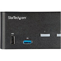 StarTech.com 2 Port Dual Monitor HDMI KVM Switch, 4K 60Hz HDMI 2.0 UHD HDR, 2 Port USB 3.0 Hub, 4x USB HID, Audio, Hotkey Switching, TAA