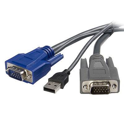 StarTech.com 2-en-1 - Câble USB/VGA - USB Type A 4 broches, HD-15 (M) - HD-15 (M) - 6 pieds