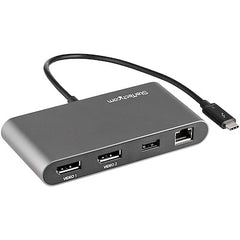 StarTech.com Thunderbolt 3 Mini Dock - Station d'accueil portable double moniteur TB3 DisplayPort 4K 60 Hz - 1x USB-A, GbE - Câble 28 cm (11")