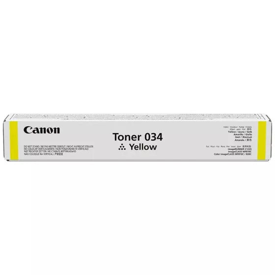 Canon 034 Original Laser Toner Cartridge - Yellow Pack