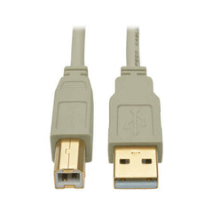 Tripp Lite by Eaton USB 2.0 Hi-Speed A/B Cable (M/M), Beige, 6 ft