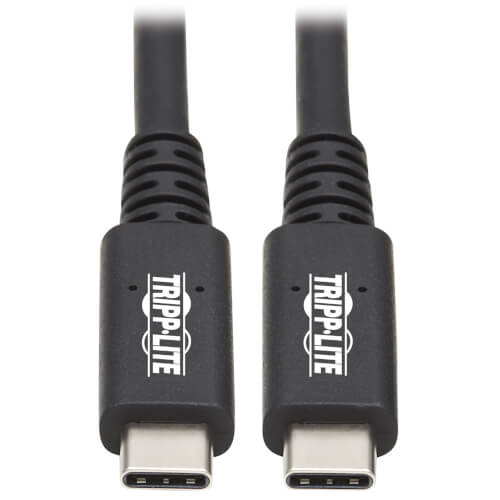 Tripp Lite USB4 40Gbps Cable (M/M)-USB-C, 8K 60 Hz, 100W PD Charging, Black, 31 in.(0.8 m)