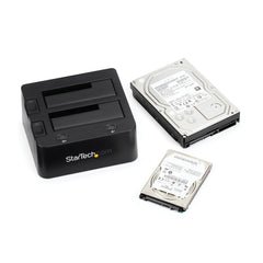 StarTech.com Station d'accueil double baie USB 3.0 vers SATA et IDE pour disque dur, SATA III et IDE 2,5/3,5