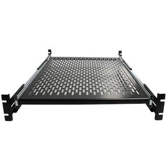 StarTech.com 2U 20 to 30in Adjustable Mounting Depth Vented Sliding Rack Mount Shelf - 50lbs / 22.7kg - 24in Deep