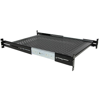 StarTech.com 2U 20 to 30in Adjustable Mounting Depth Vented Sliding Rack Mount Shelf - 50lbs / 22.7kg - 24in Deep