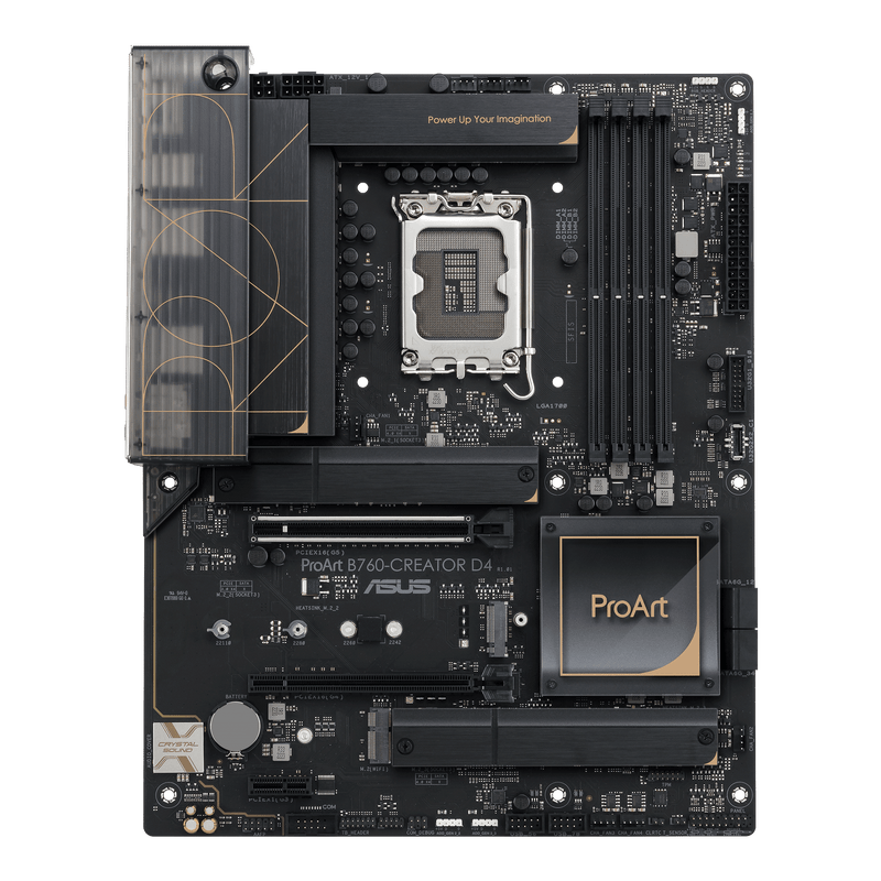 ASUSPROART B760-CREATOR D4 INTEL SOCKET LGA1700 FOR 12TH & 13TH GEN 4DDR4128GB A