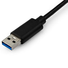 Connect to a Gigabit Ethernet fiber optic network through your laptops USB-A por