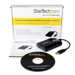 StarTech.com Adaptateur USB vers VGA - Carte graphique vidéo USB externe pour PC et MAC - 1920 x 1200