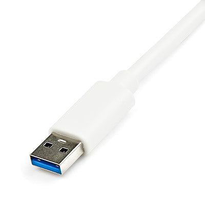 StarTech.com Adaptateur USB 3.0 vers Gigabit Ethernet avec port USB - Blanc