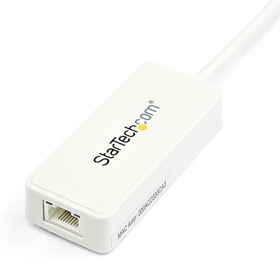 StarTech.com USB 3.0 to Gigabit Ethernet Adapter NIC w/ USB Port - White