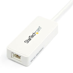 StarTech.com USB 3.0 to Gigabit Ethernet Adapter NIC w/ USB Port - White