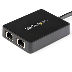 Ajoutez deux ports Gigabit Ethernet et un port USB 3.0 pass-through à votre ordinateur portable.