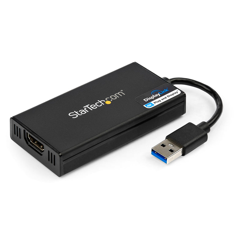 StarTech.com Adaptateur USB 3.0 vers HDMI, 4K 30 Hz, certifié DisplayLink, convertisseur adaptateur d'affichage USB Type-A vers HDMI, carte graphique externe