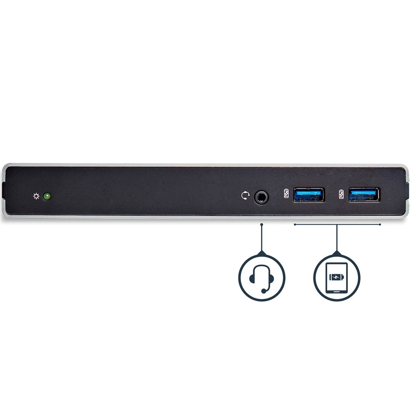 Station d'accueil USB 3.0 à double moniteur - La station d'accueil USB 3.0 inclut DVI vers VGA DVI vers